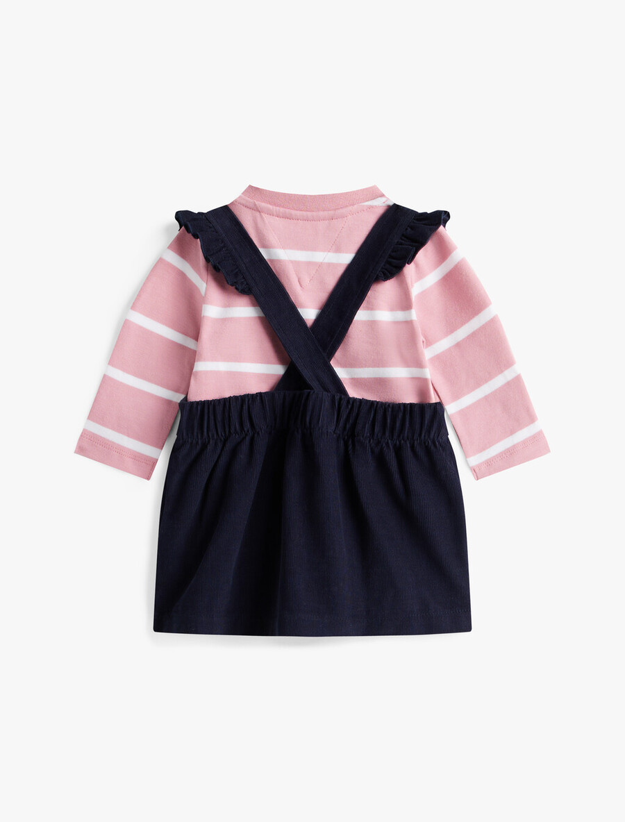 geschenkset aus cord-latzkleid und oberteil