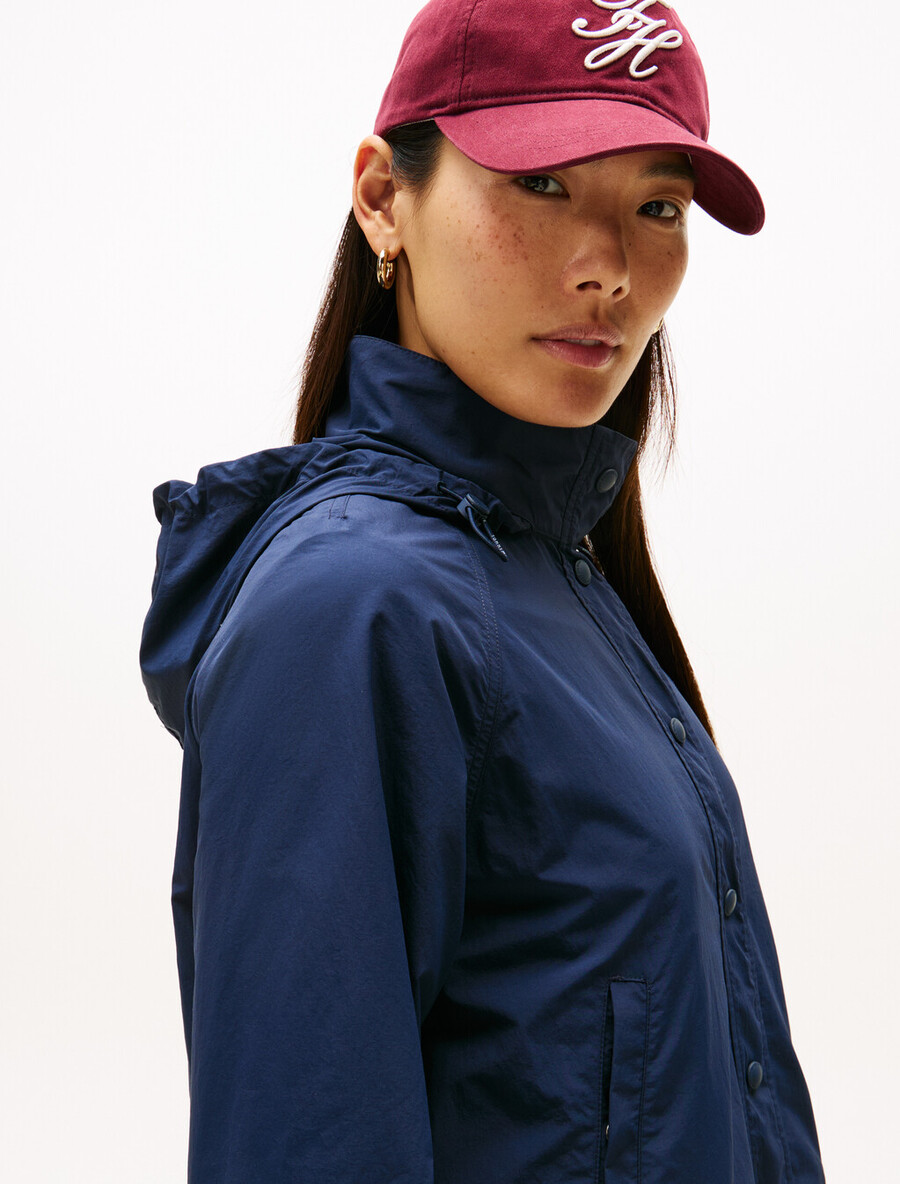 kurze nylon-windjacke