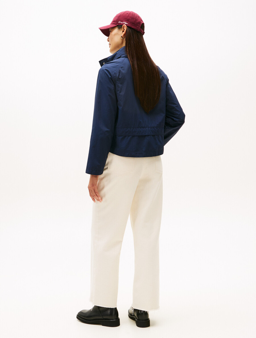 kurze nylon-windjacke