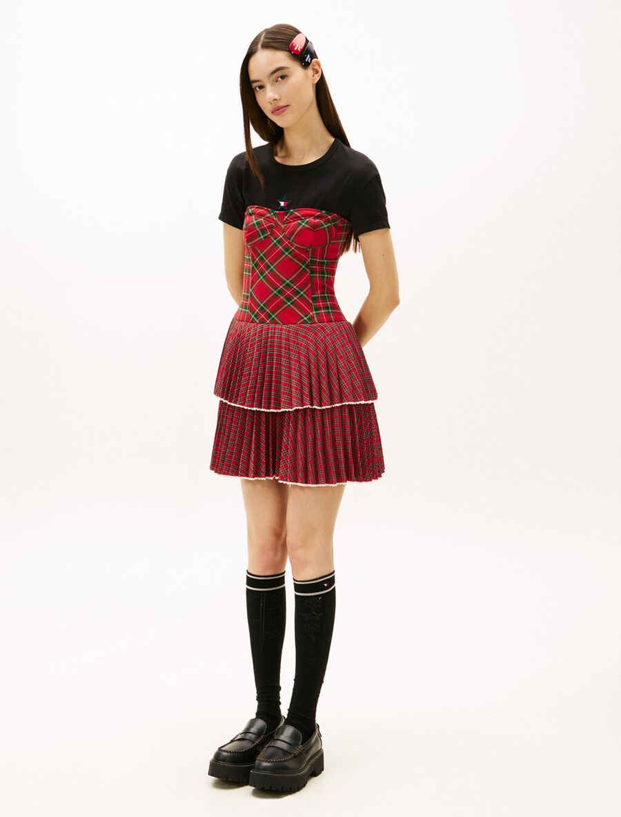 tommy girl tartan bustierkleid