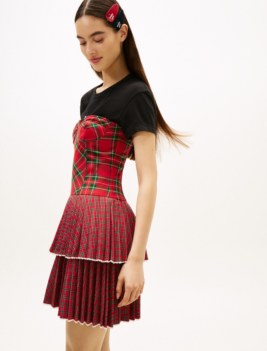 tommy girl tartan bustierkleid