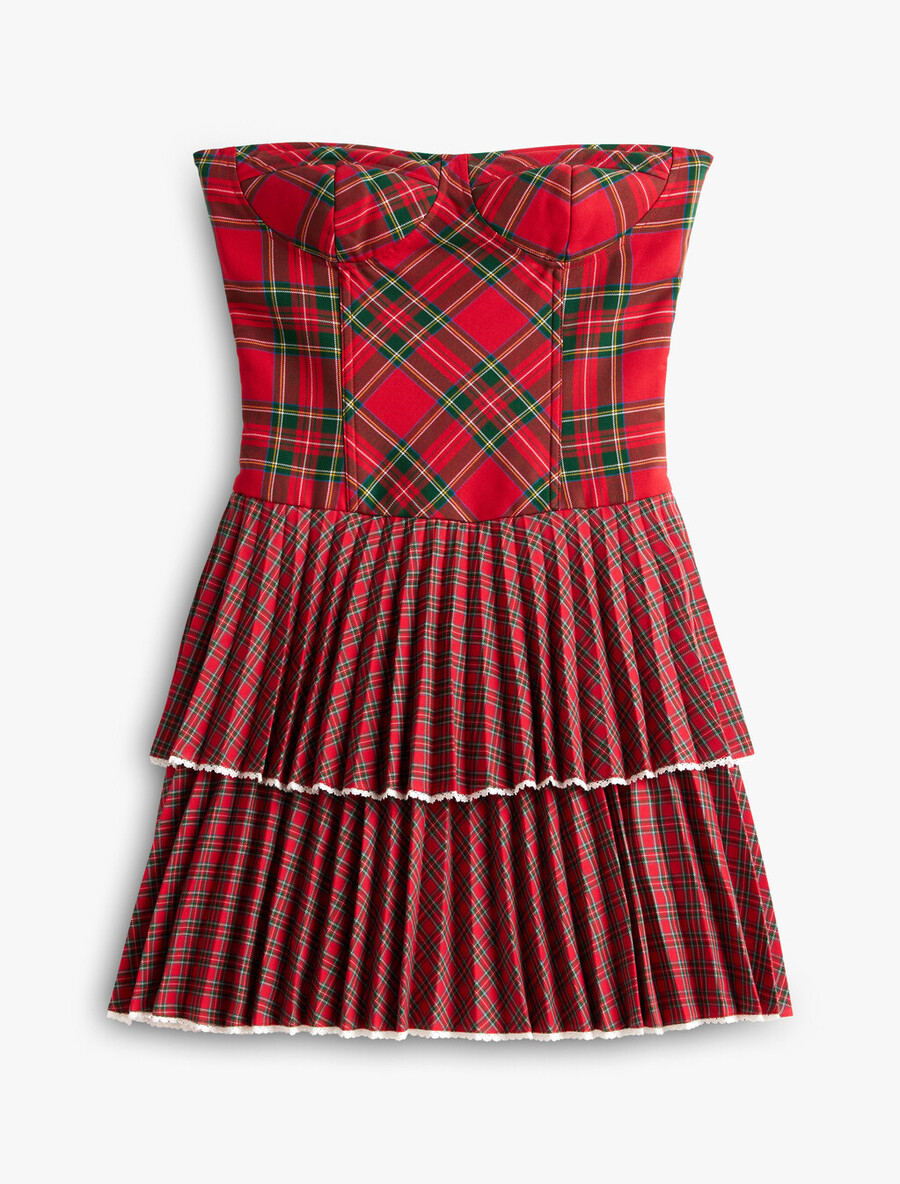 tommy girl tartan bustierkleid