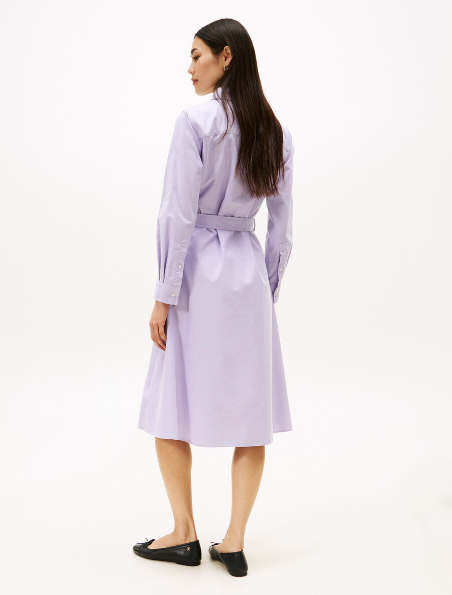 oxford-kleid in asiatischer passform