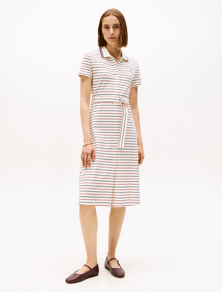 asia fit midi fit flare polokleid