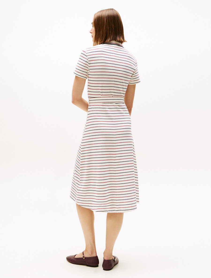 asia fit midi fit flare polokleid