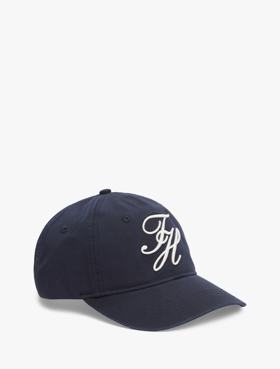 baseballkappe aus twill mit logostickerei