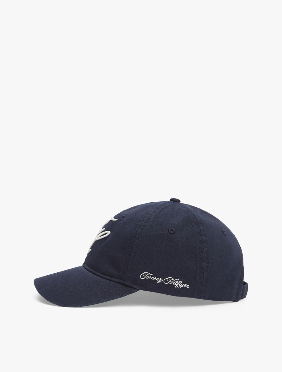baseballkappe aus twill mit logostickerei