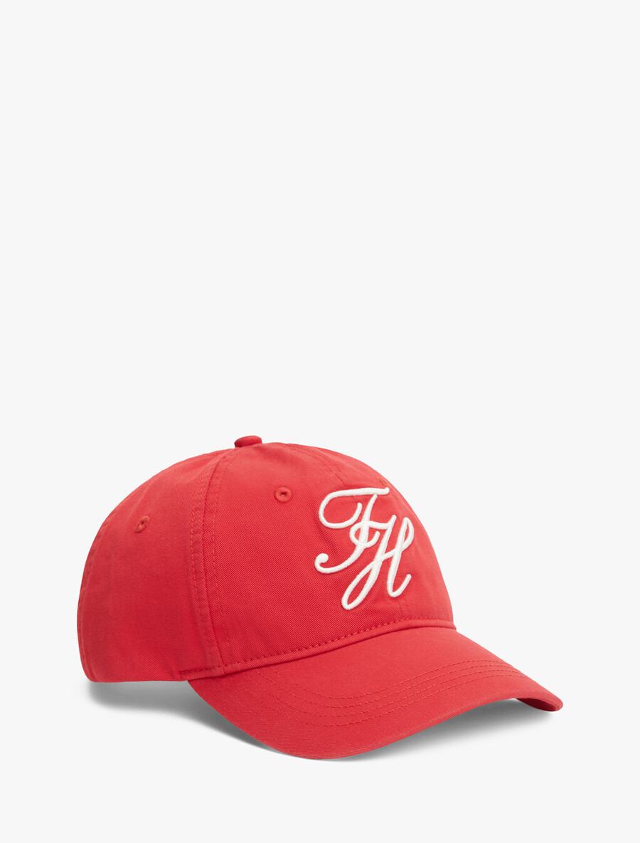 baseballkappe aus twill mit logostickerei