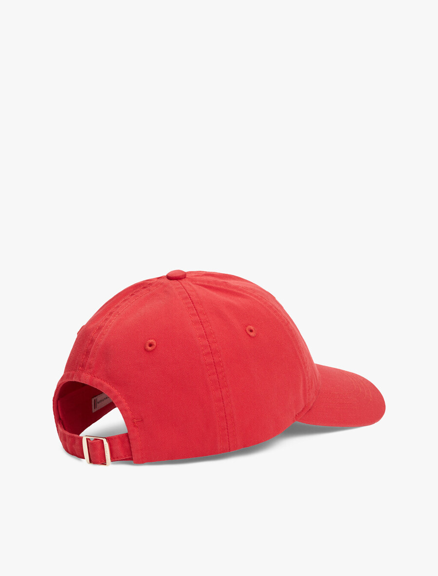 baseballkappe aus twill mit logostickerei