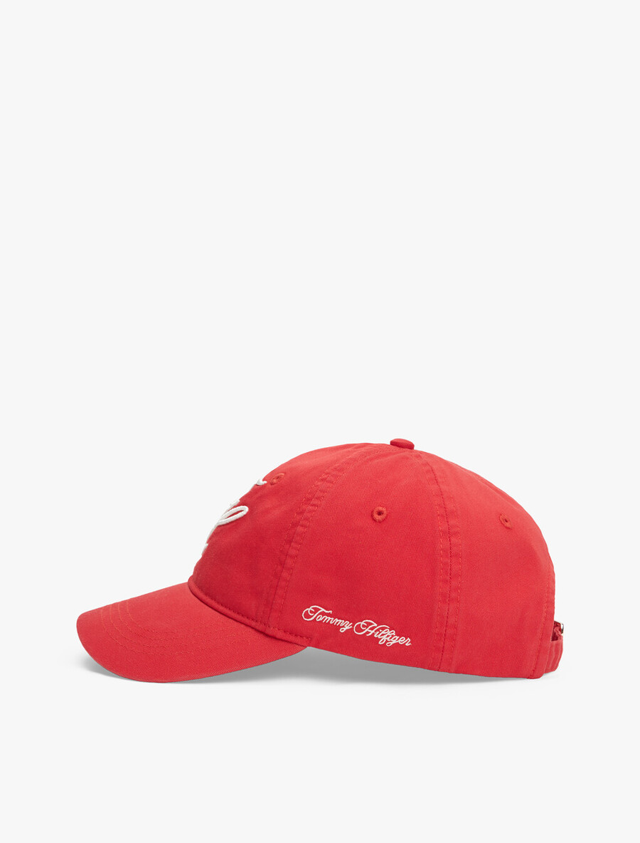 baseballkappe aus twill mit logostickerei