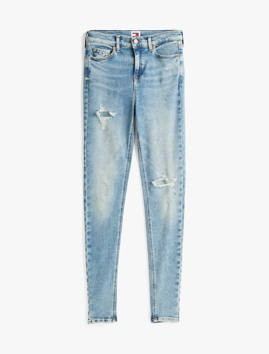 nora distressed mid rise skinny jeans