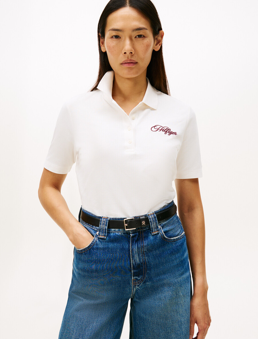 script logo regular polo