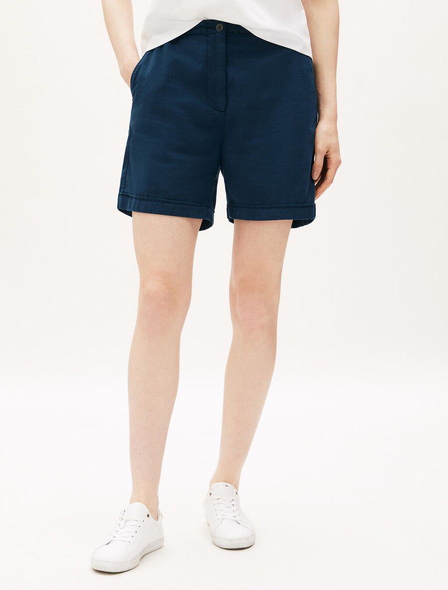 chino-shorts aus baumwollmischgewebe