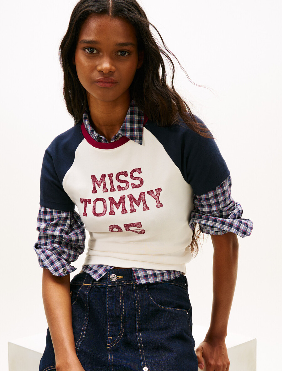 logo slim raglan-t-shirt