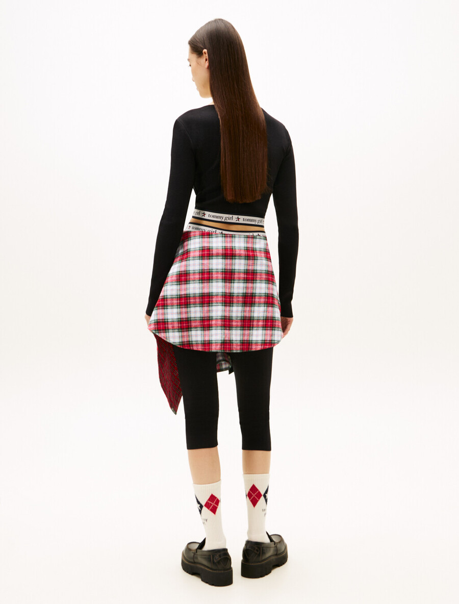 tommy girl cropped langarmtop