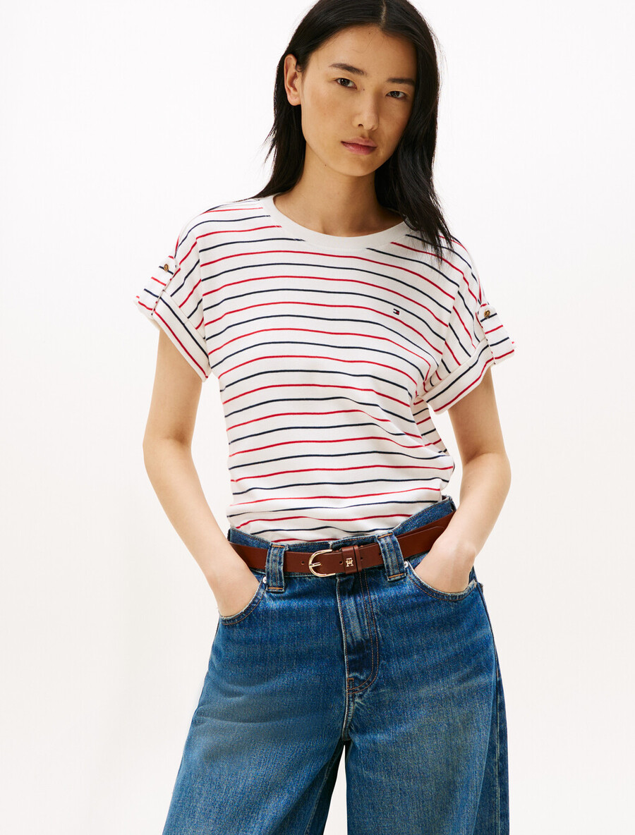 roll tab t-shirt