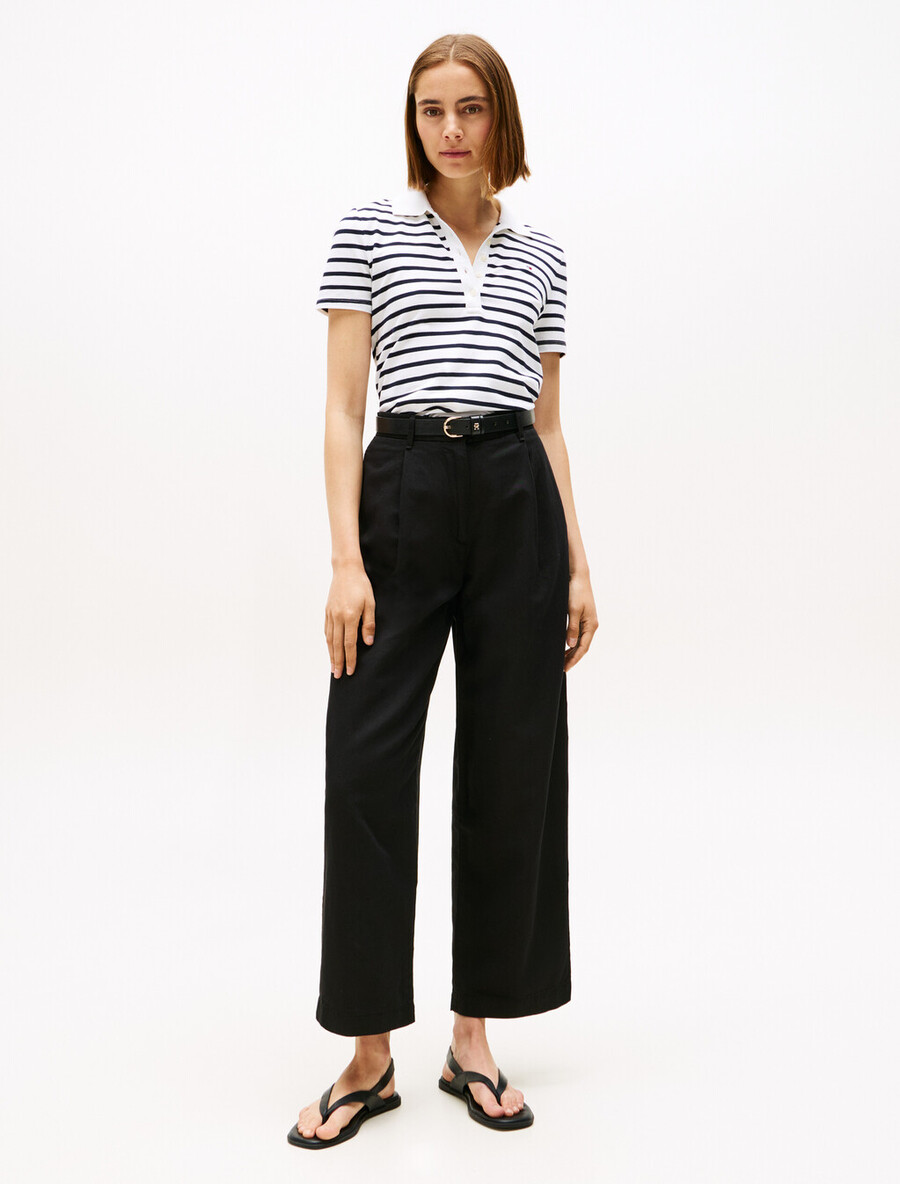 asia fit tencel leinen weite bein hose