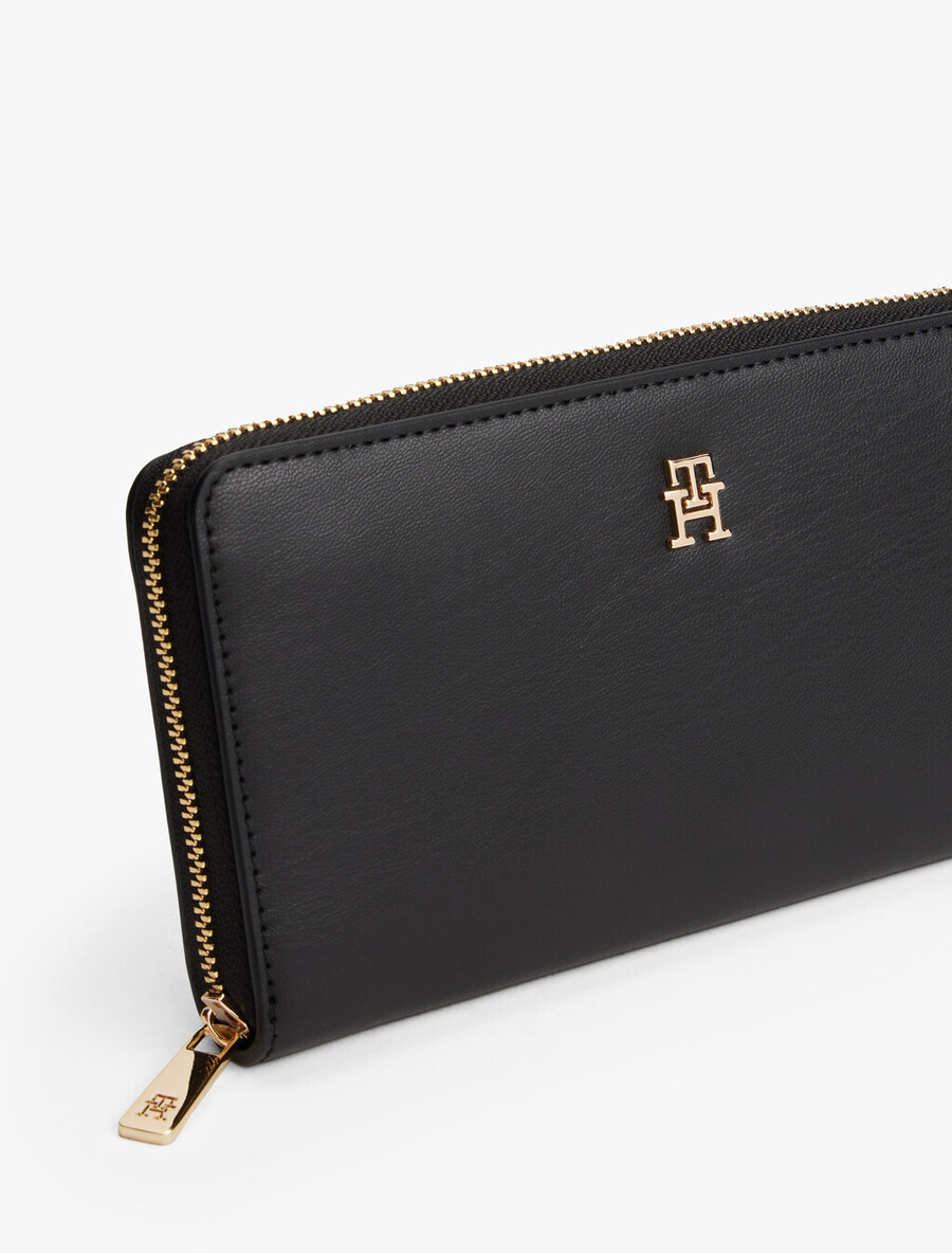 hilfiger icon zip-around geldbörse