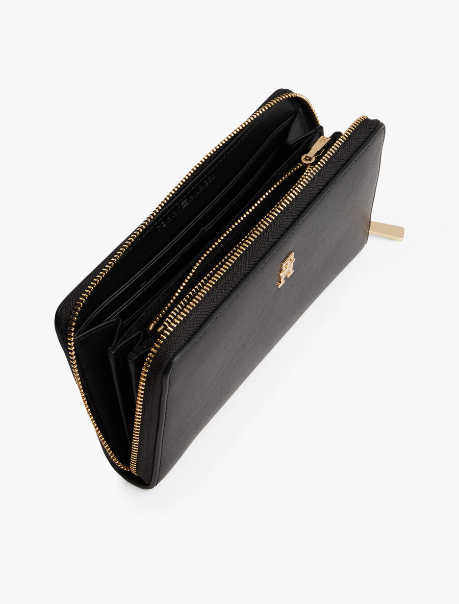 hilfiger icon zip-around geldbörse