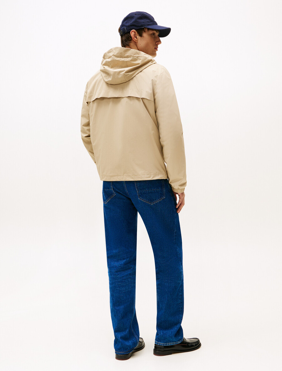 nylonjacke mit kapuze