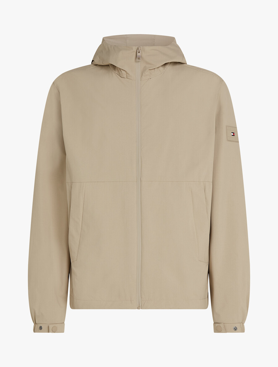 nylonjacke mit kapuze