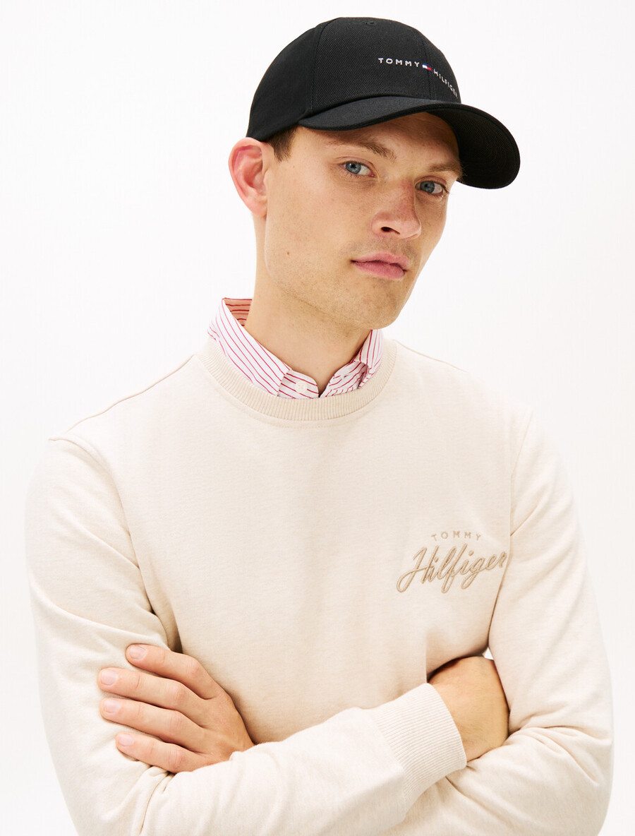 baseballkappe aus twill mit logostickerei und sechs panels