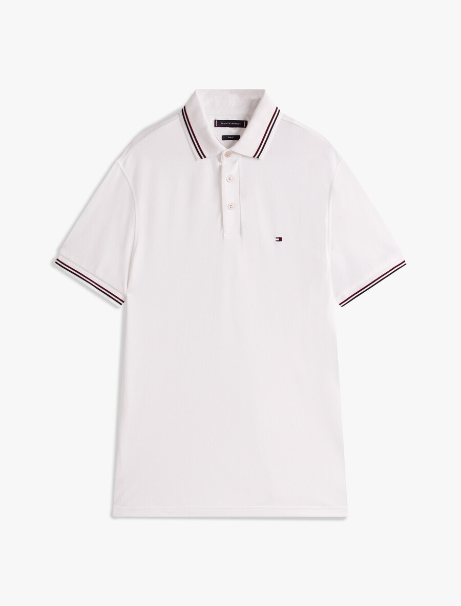 tipped slim polo
