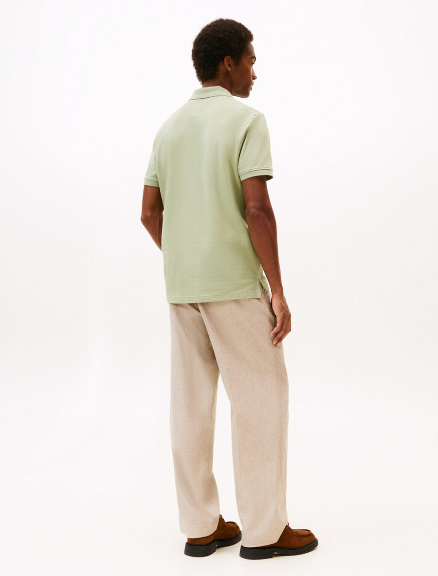 polohemd mit tartan-knopfleiste regular