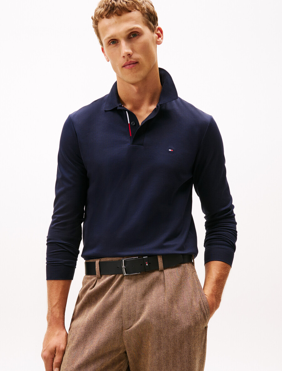 mercerisiertes jacquard-polo