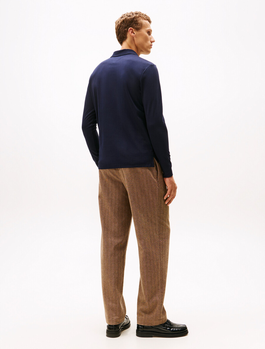mercerisiertes jacquard-polo