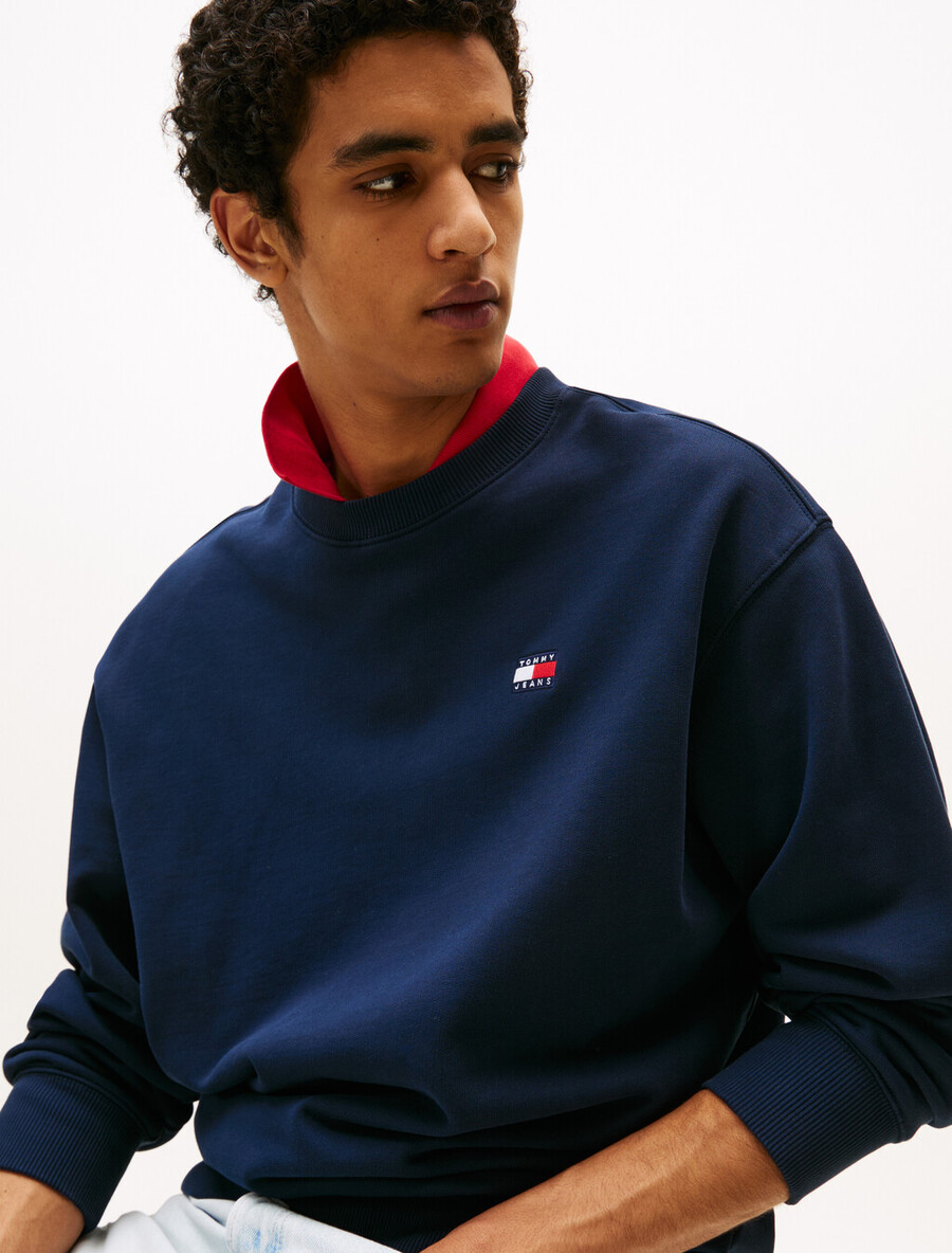 lässiges sweatshirt mit logo-aufdruck