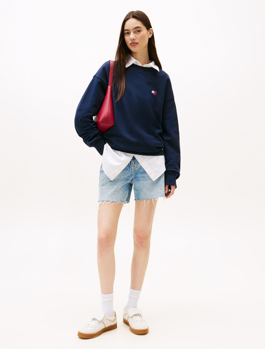 lässiges sweatshirt mit logo-aufdruck