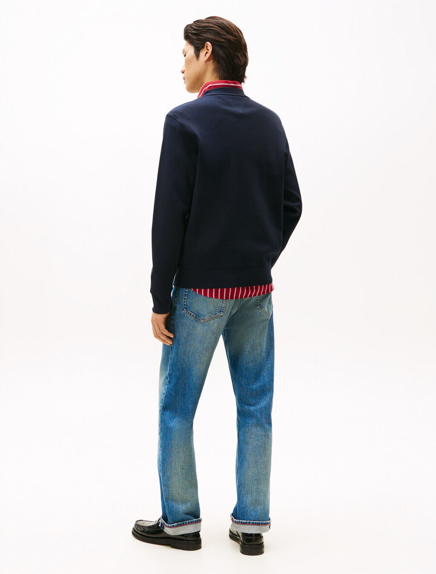 sweatshirt mit geprägtem logo