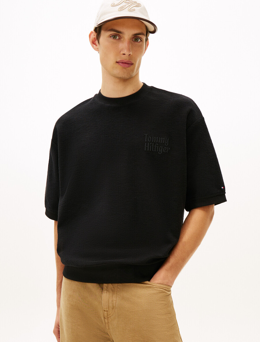sweatshirt aus frottee
