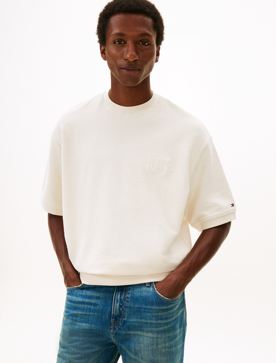sweatshirt aus frottee