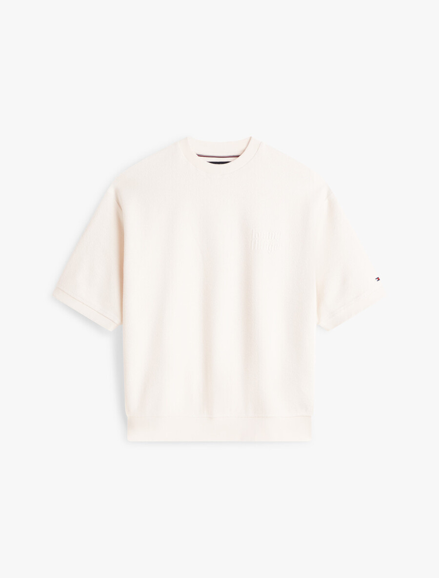 sweatshirt aus frottee