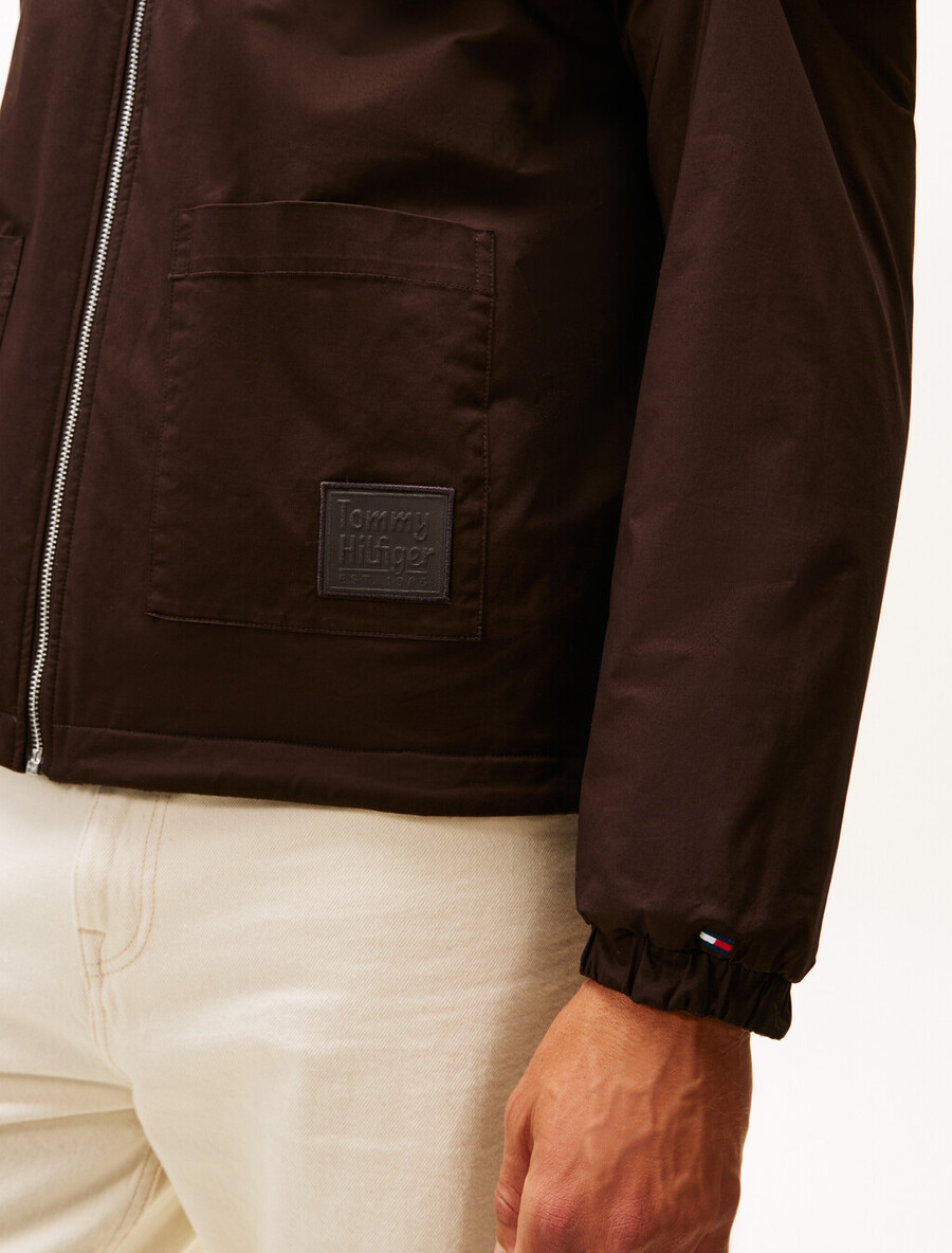 wendbare frottee-jacke im lässigen ivy-stil