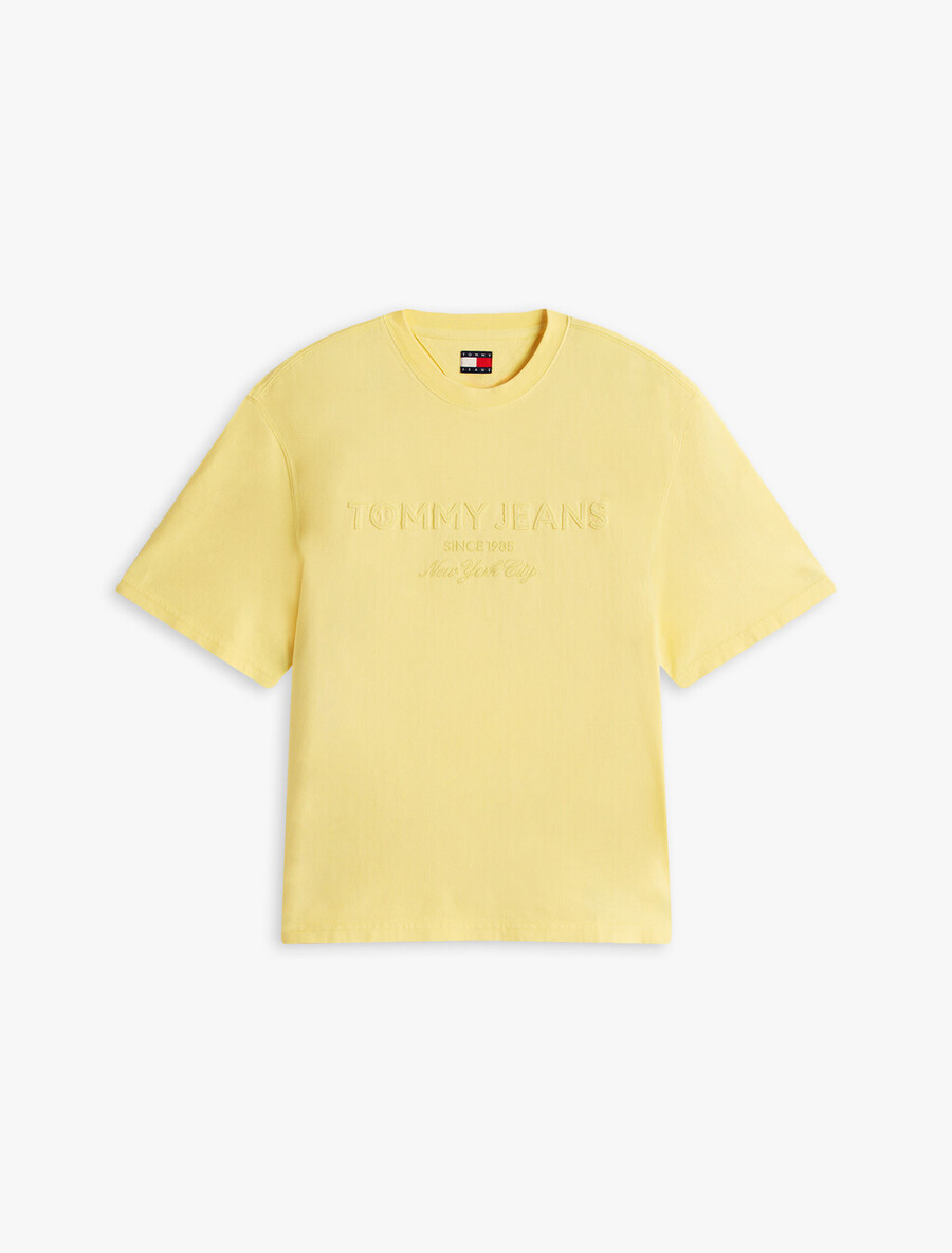 klassisches ton-in-ton-logo-t-shirt aus den 90ern