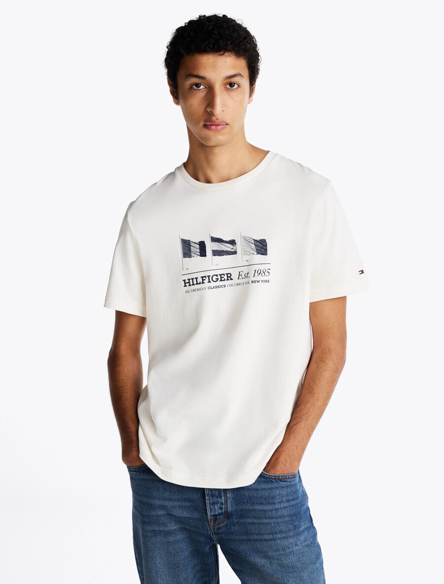 hilfiger flags t-shirt