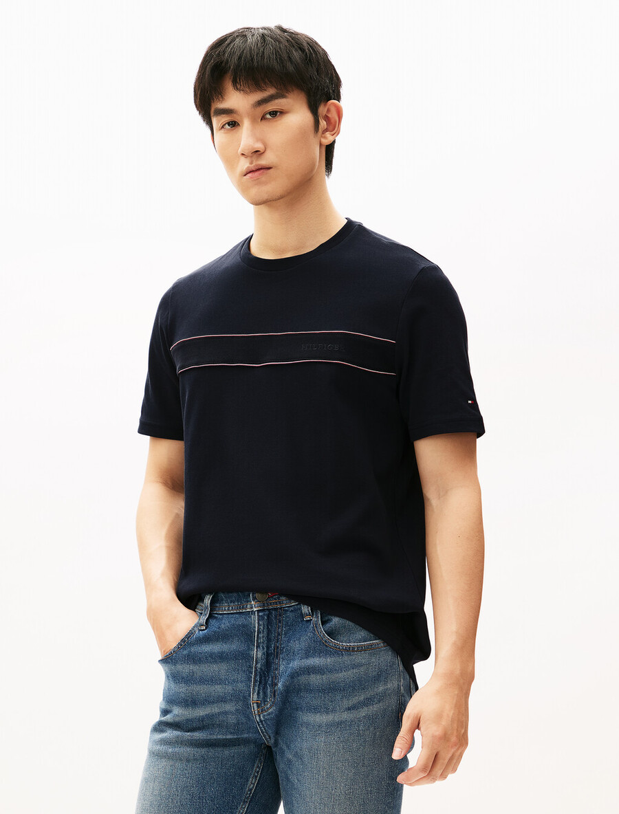 global stripe block t-shirt