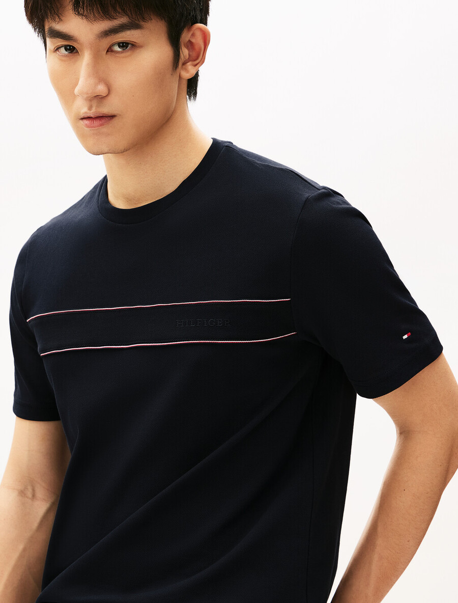 global stripe block t-shirt