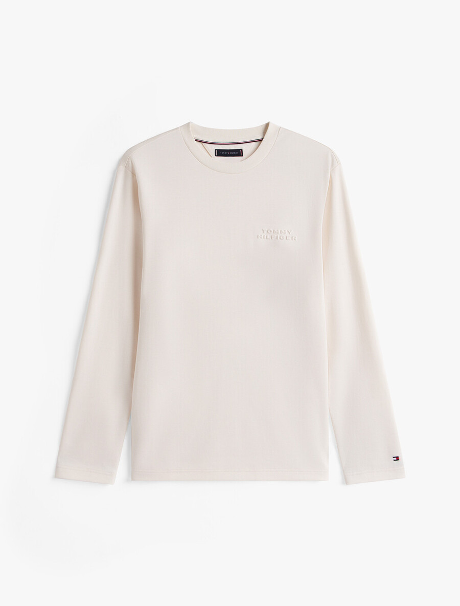 langarm-t-shirt aus baumwollpiqué
