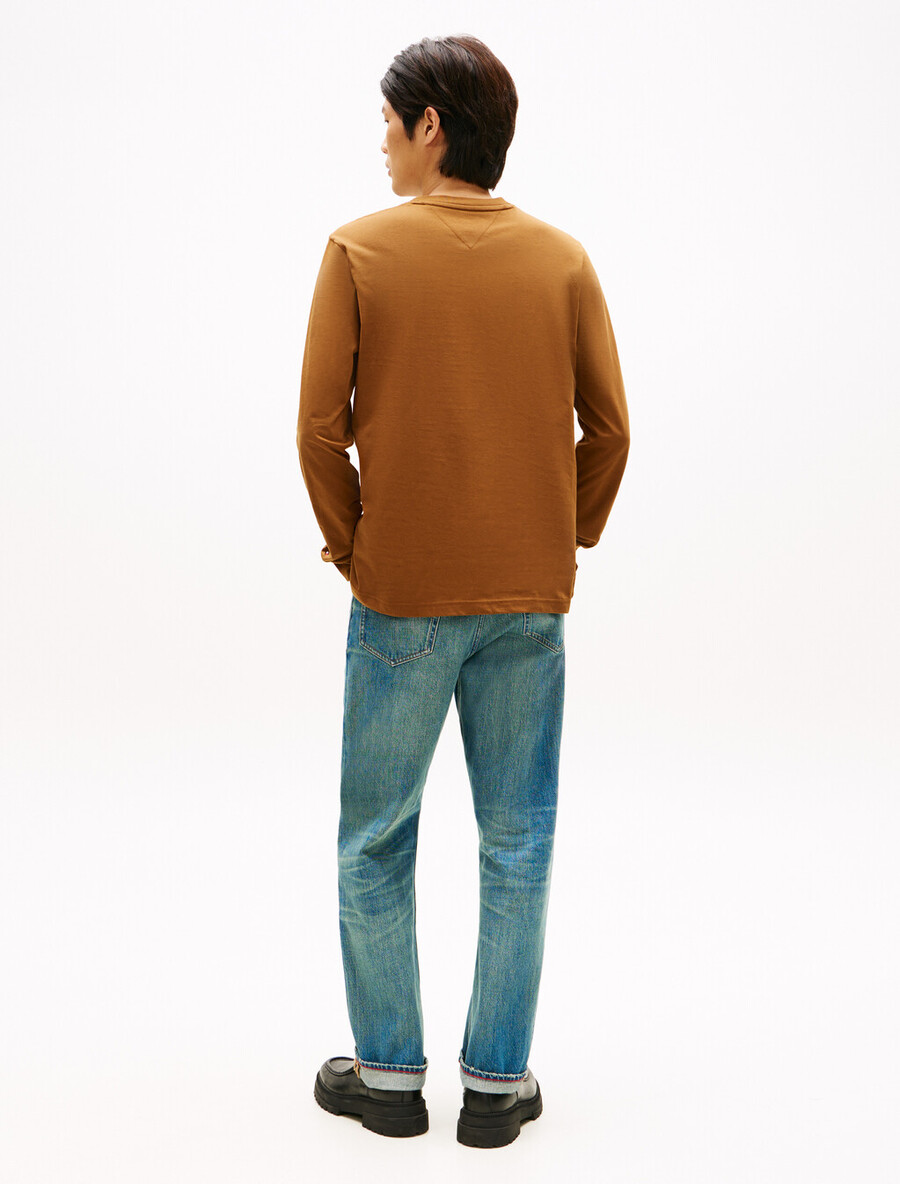 langarm-t-shirt mit logo