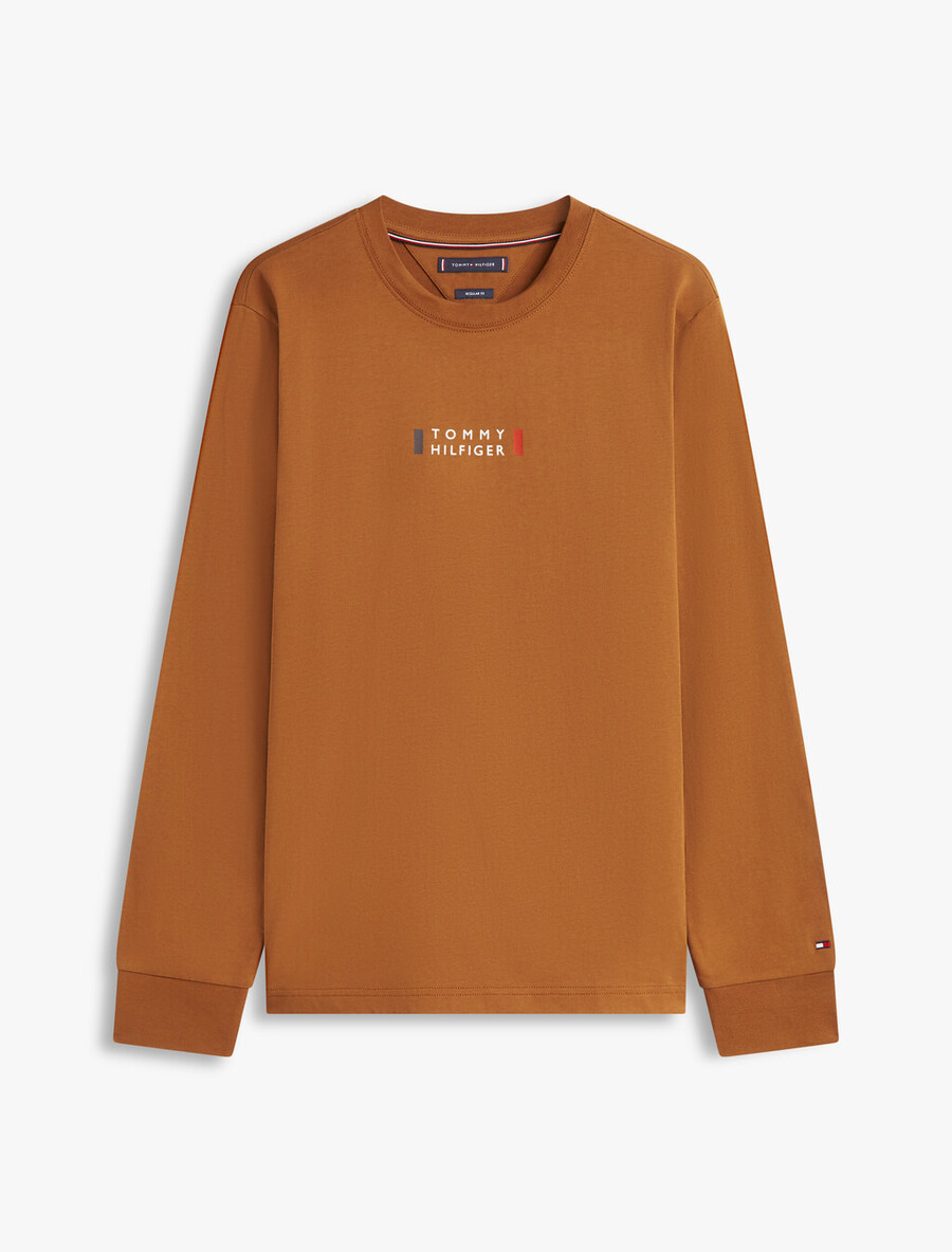 langarm-t-shirt mit logo