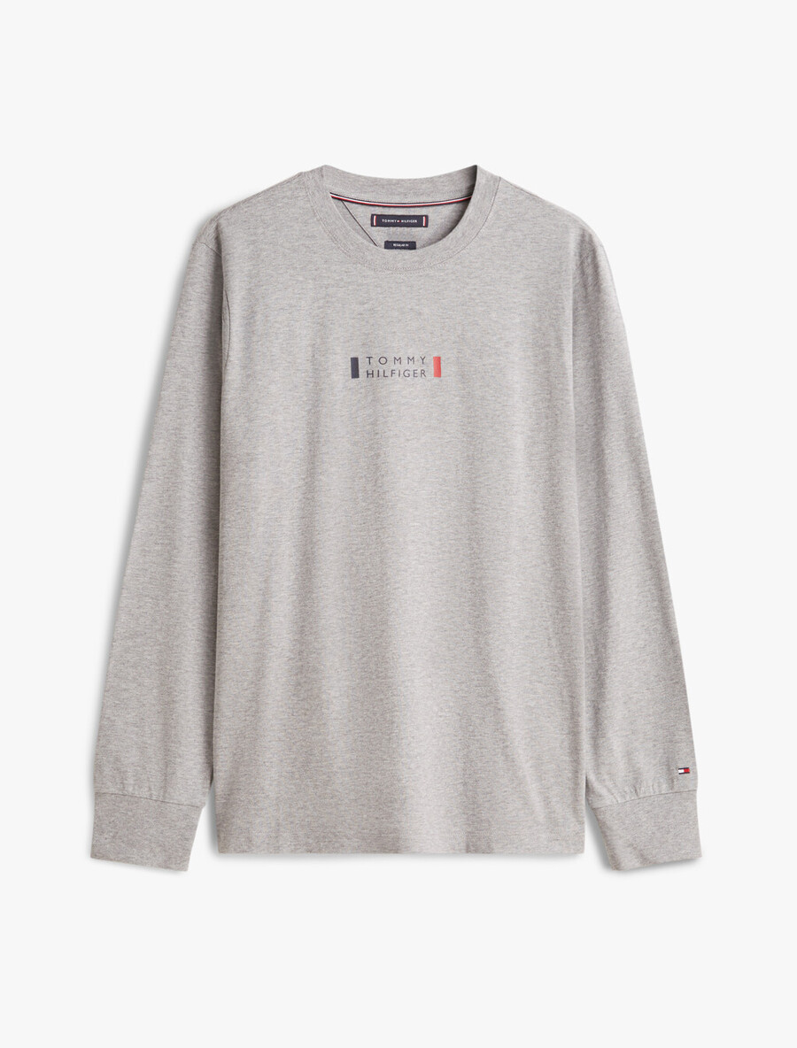 langarm-t-shirt mit logo