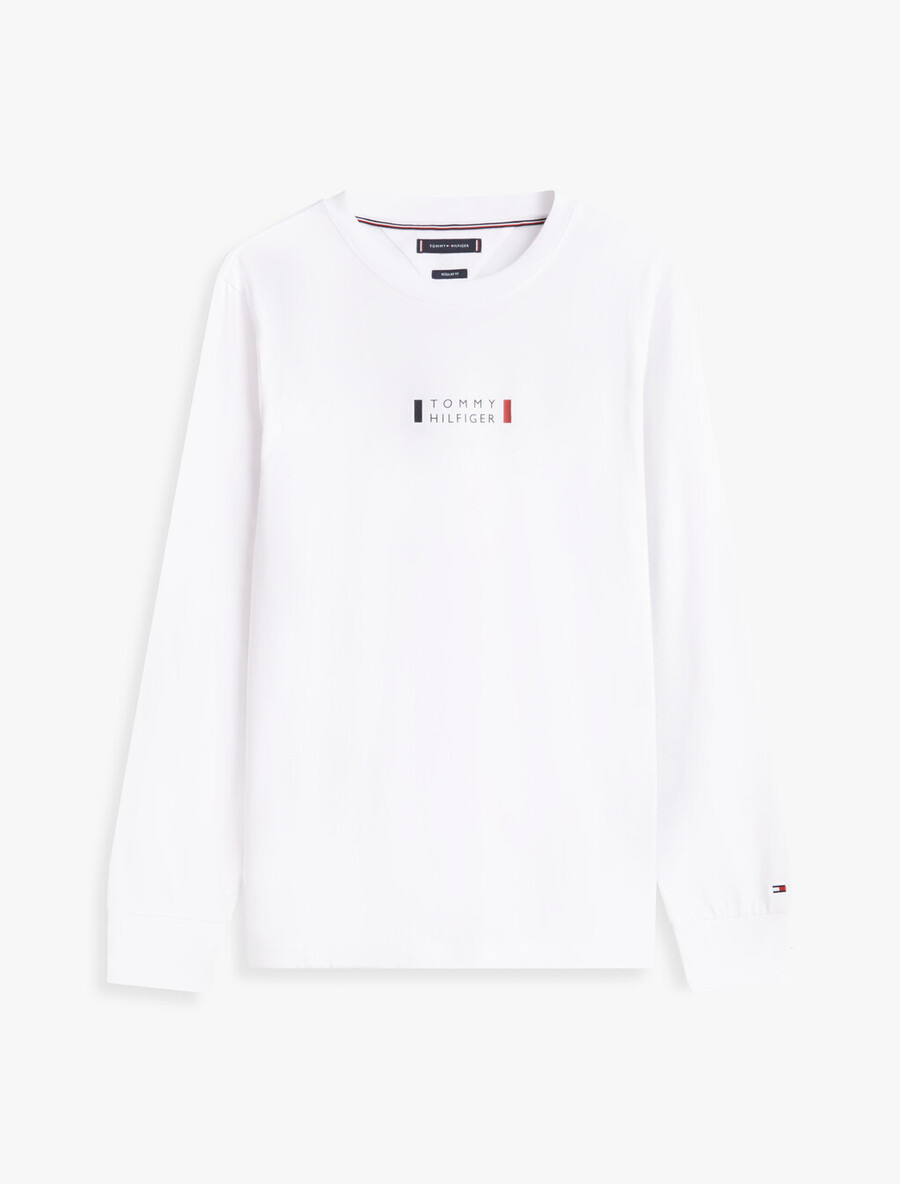 langarm-t-shirt mit logo