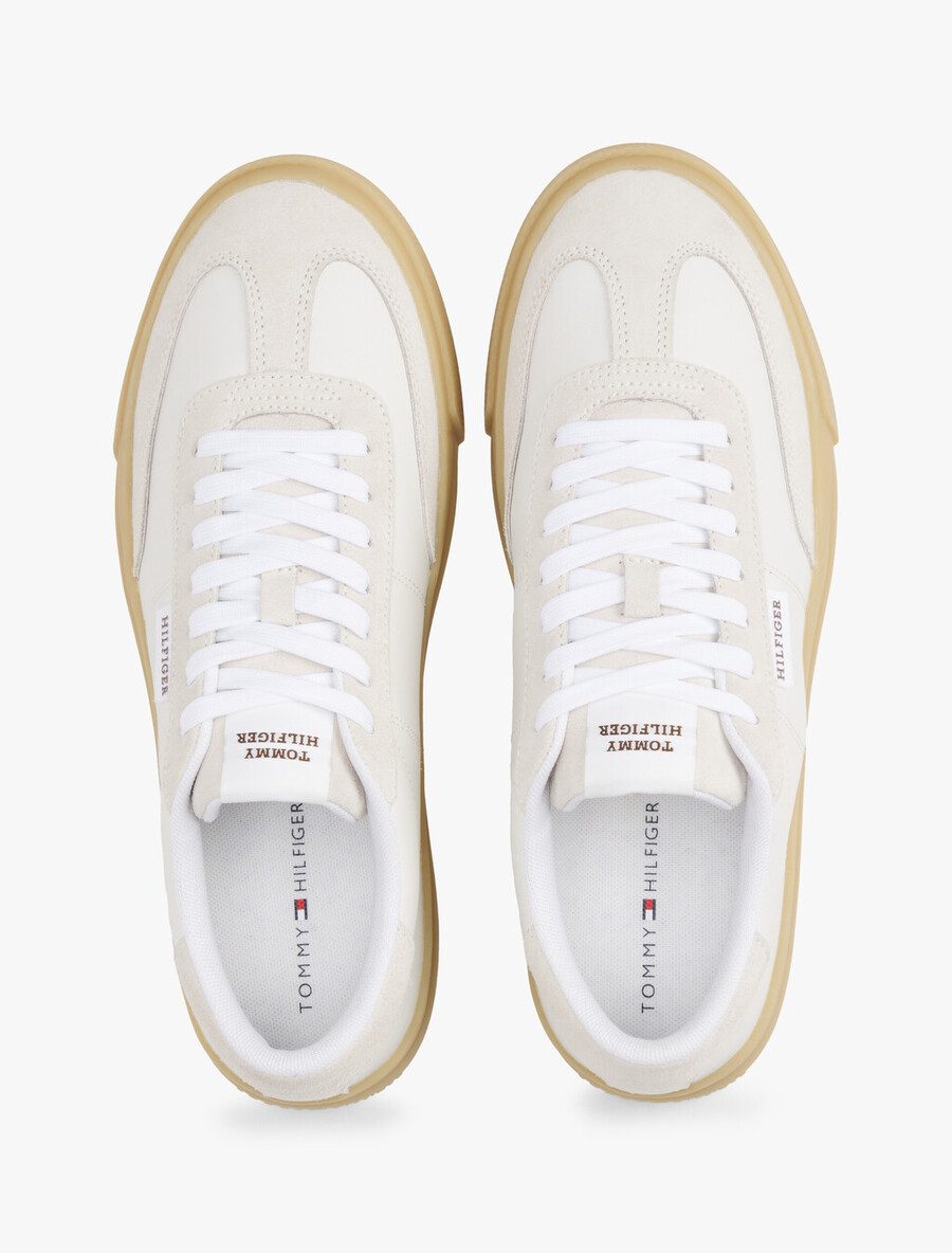 sommer-sneaker mit cupsohle niedrig geschnitten