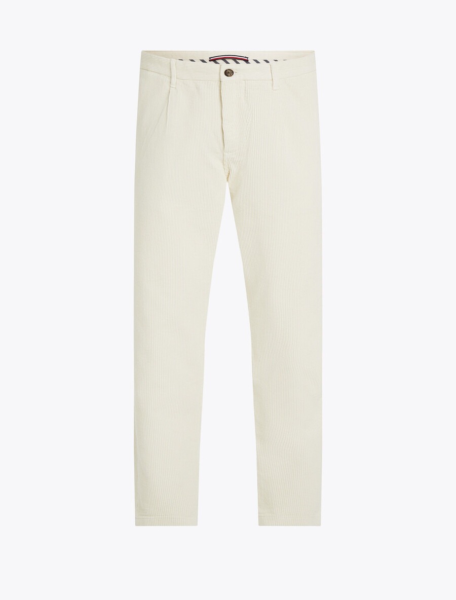harlem stretch-baumwollcord-chinos mit schmal zulaufendem bein