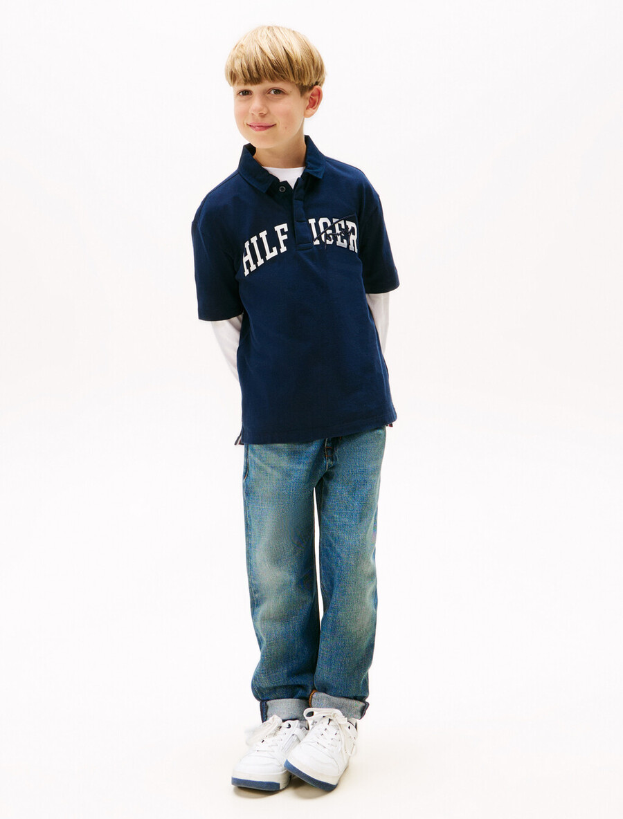 boys archive mixed graphic polo