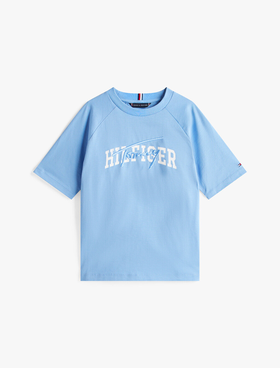 jungen t-shirt mit gemischtem grafikprint